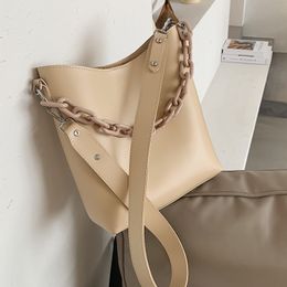 Hot Koop Hot Koreaanse ontwerp Mode Grote Capaciteit Bucket Bag Handtas Elegante Schoudertas Messenger Tote Breedte 27cm Hoogte 28cm