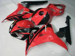 Hot Koop Spuitgietballen voor Honda CBR1000RR 2006 2007 Red Black Fairing Kit CBR 1000 RR 06 07 VB34