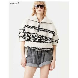 Offre spéciale Isabel Marant Etoile Marner pull femmes pull à fermeture éclair pulls demi-zip manteau polaire