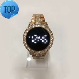 Hot Sale Japan Batterij Wit Digitaal Display Kristal Digitaal Horloge TOUCH Screen Led Horloge