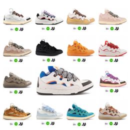 Vente chaude Lavines Chaussures Curb Casual Chaussures En Cuir Robe Baskets Tressé Lacet Paris Hommes Femmes À Lacets Extraordinaires Baskets En Caoutchouc hy Nappa awg