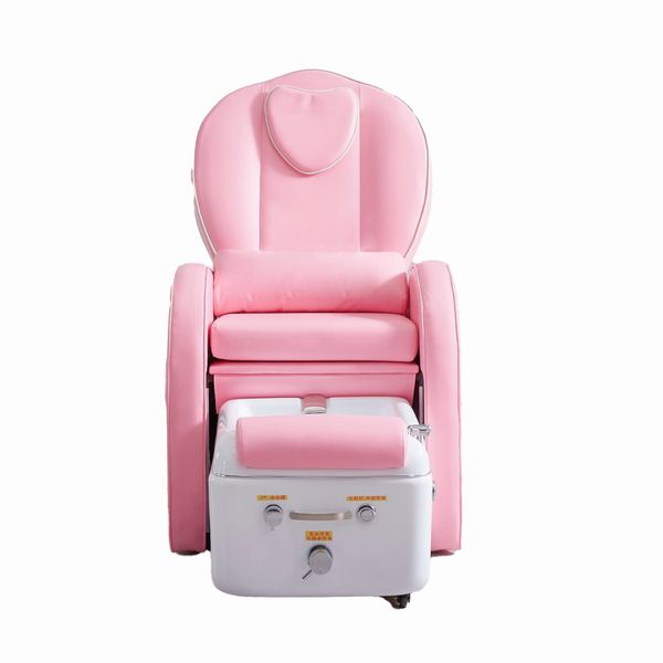 Offre spéciale lumière LED moderne luxe électrique pied Spa sans canalisation chaise de Salon Whirlpool manucure rose pédicure chaise