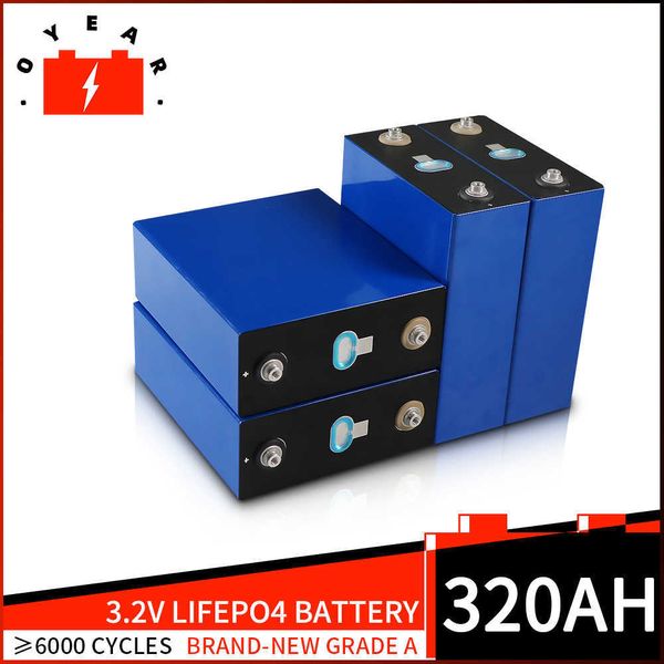 Venta caliente Lifepo4 320AH 310AH Grado A LFP Ciclo profundo 12V Batería de iones de litio para sistemas de almacenamiento de energía solar Carritos de golf Barcos