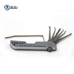 Hot Locksmith Tools H&H Fold Knife Pick Tool Padlock Lock Picks Tools Lockpick Free Shipping
