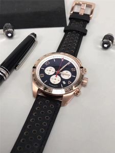 Hot koop Man horloge Roestvrij staal luxe horloge mechanische quartz stopwatch sport Nieuwe chronograaf horloges 015