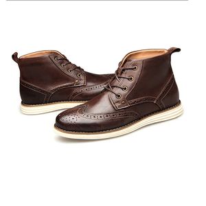 Vente chaude - Martin Boots Australie Hommes Botte d'hiver en cuir Parti Chaussures de mariage Baskets d'affaires plates