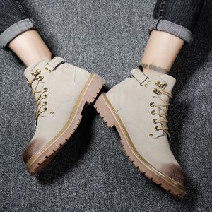 Venta caliente-Martin Boots Botas cálidas de invierno Bota de vaquero Gris Marrón Ocio Martin Sneakers Diseñadores de moda para hombre 40-44