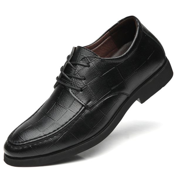 Vente chaude-Mode Hommes Augmentation De La Hauteur Ascenseur Chaussures 5 cm Invisiblement Talon Pour La Fête De Mariage Daily Business Dress Oxfords Hommes Chaussure