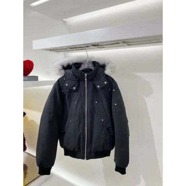 Venta caliente Chaqueta de hombre Chaqueta de tijera canadiense Chaqueta de invierno cálida a prueba de viento Modelo de pareja Ropa nueva Chaqueta de alce de plumón de pato de calidad superior R09X