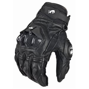 Gran oferta-Guantes de cuero Furygan AFS 6 para hombre, guantes negros para carreras de Moto, guantes para montar en bicicleta, ciclismo, moto, guante para mujer