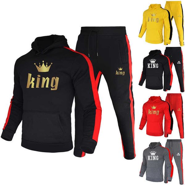 Offre spéciale hommes survêtement sweats à capuche et pantalons de survêtement de haute qualité mâle quotidien décontracté sport Jogging costume sweat à capuche de sport tenues