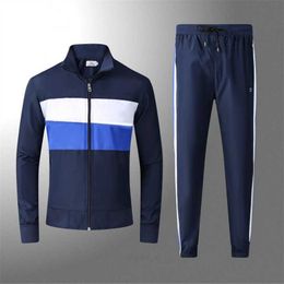 Vente chaude Survêtements pour hommes zippé à capuche costume à capuche designer tech costume de sport décontracté mode France crocodile broderie hommes costume vêtements d'entraînement