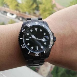 Montres pour hommes, nouvelle mode, en acier inoxydable, cadran noir, lunette en céramique, verre saphir, montre-bracelet de luxe, offre spéciale, 212