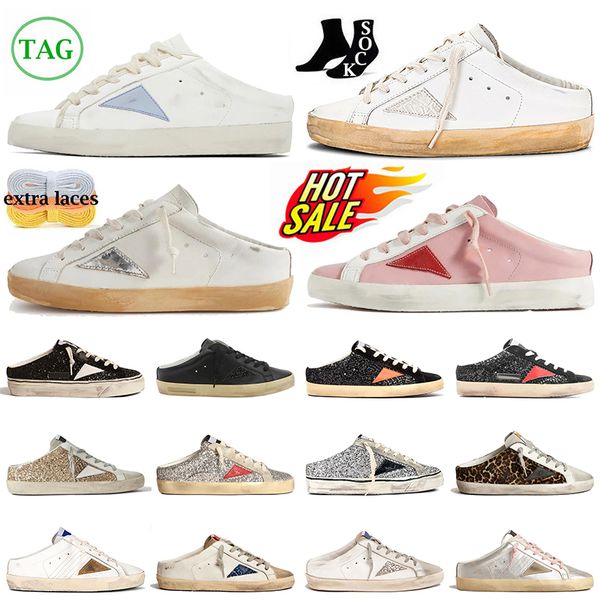 Vente chaude pour hommes sandales pour femmes Designer sandale pantoufles nappa-plaque en cuir-forme de plaque sales vieilles chaussures de luxe marque italie chaussures étoiles star-star diapositive super-star dhgate