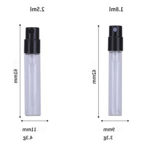 Vente chaude mini tube de parfum vide en verre vide bouteille cosmétique 18 ml 25 ml pour voyager vxxdx