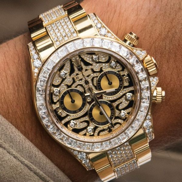 Venta caliente Montre Luxe Papel original Daytonas Hombres Reloj Espejo Calidad Relojes de diseño Movimiento de moda Relojes de pulsera Reloj de lujo para hombre con diamantes Dhgate Nuevo