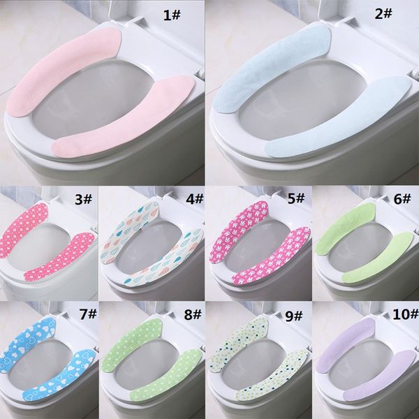 Vente chaude multicolore en option pâte d'impression siège de toilette siège de toilette couverture de toilette lavage universel sac en deux pièces WCW362