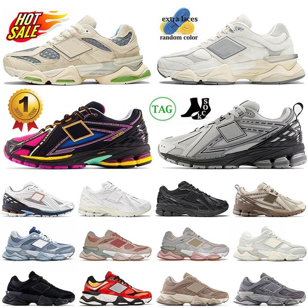 Vente chaude nouvelle 1906r Nights Neon 9060 Designer New Chaussure 9060s Bricks Wood Cloud Sea Salt White Fire Signers Designers Tennis Chaussures 1906 Traineurs de chaussures extérieures Sneakers