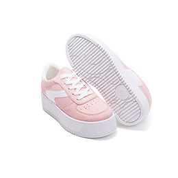 Vente chaude-nouveau 2018Sneakers femmes plate-forme chaussures femmes baskets marque hauteur augmentant chaussures rose noir blanc grande taille