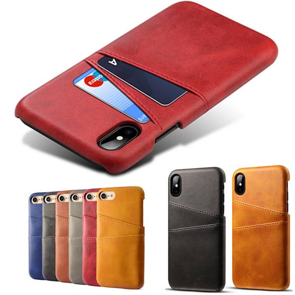 Vente chaude Nouveau pour iPhone 14 Pro Case Dual Insert Card Housse en cuir pour iPhone 13 12 11 Case