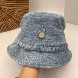 Venta caliente-Nuevo sombrero de verano vaquera pequeño sombrero de pescador fresco comodín de moda se evita tomar el sol para restaurar formas antiguas de los sombreros de cubo