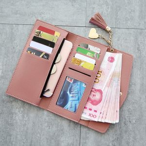 Hot Sale Nieuwe Tassel multifunctionele vrouwen Designer Wallets Lady Fashion Clutchs vrouwelijke casual nul portemonnees 7colors