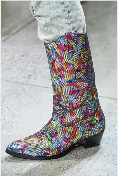 Venta caliente-Las más nuevas Femininas medias botas clásicas de piel de vaca sin cordones botas de moda Femininas Botas de estufa atractivas Circunferencia del tubo 180 cm