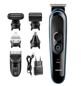 Vente chaude Nikai 100-240V 5 en 1 Rasage de rasage électrique Clipper Machine de coupe Nez Barbe Trimmer Men Razor7843270