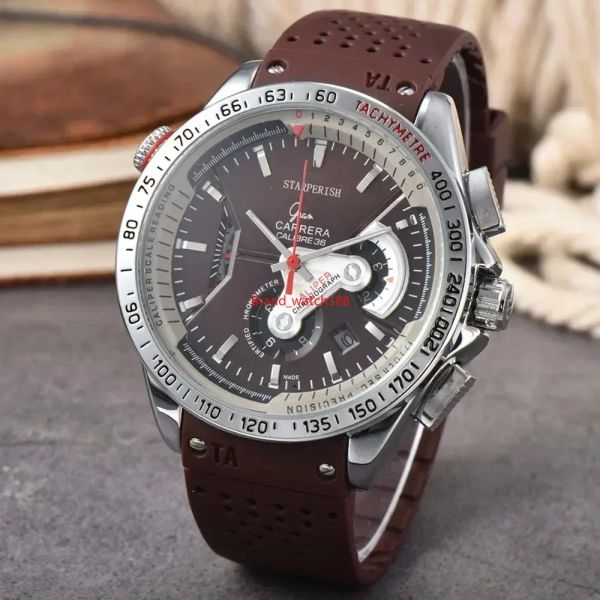 Offre spéciale montre de marque originale pour hommes de luxe multifonction Style d'affaires hommes montres chronographe automatique Date AAA horloge