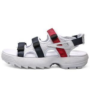 Hot koop- originele mannen vrouwen zomer sandalen zwart wit rood anti-uitglijden sneldrogend buiten slippers zachte water schoenmaat 36-4