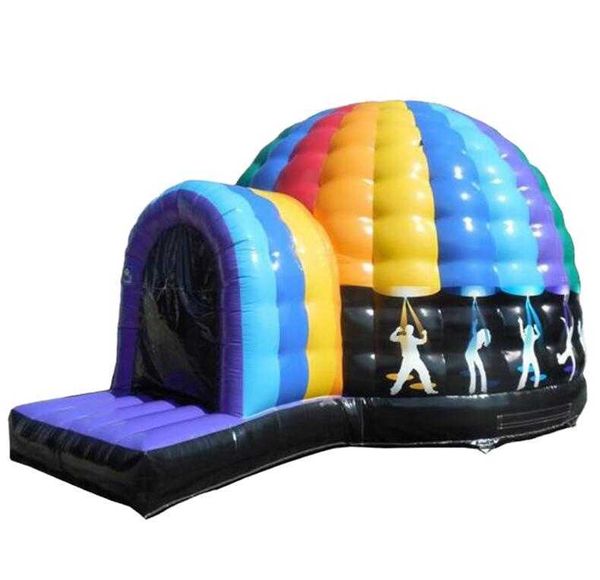 Vente à chaud extérieur gonflable disco dôme videur musicinflatable château gonflable