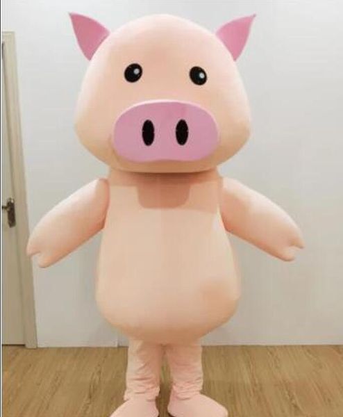Offre spéciale cochon mascotte adulte mignon nez rose déguisement costume costumes dessin animé fête costumes taille adulte