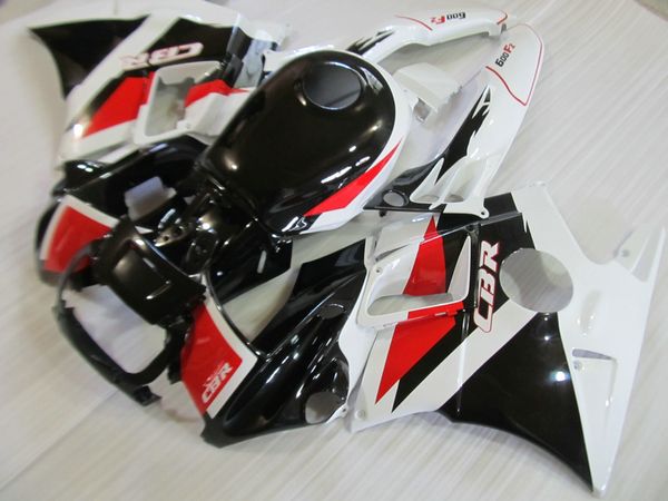 Kit de carenado de plástico de gran oferta para Honda CBR60O F2 91 92 93 94, juego de carenados blancos y negros CBR600 F2 1991-1994 OY22