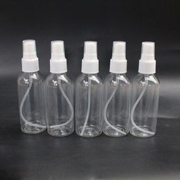 Vente à chaud Pompe en plastique Pumple de pulvérisation en plastique Vidées Bouteilles de parfum 80 ml Échantillons de parfum Flacons pour désinfection Spray 700pcs Lot Balk Stock on Promotion UWTJD