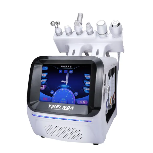 Vente chaude Professionnel 6 en 1 O2 Oxygène Jet Skin Care Nettoyage du visage Vas Rf Small Bubble Beauty Machine Factory Prix