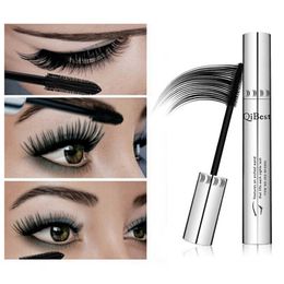 Hot Sale Qibest Beauty Mascara Natuurlijke 3D Fiber Waterdichte Zwarte Mascara Wimper Lange Curling Slashes Extension