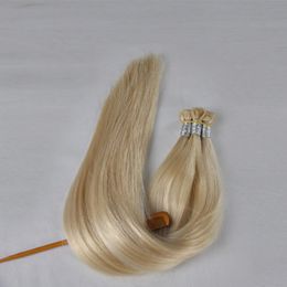 Hot koop Kwaliteit Grade 9a Russische remy menselijk haar dubbel getrokken platte tip hair extensions met 1g s 200s lot