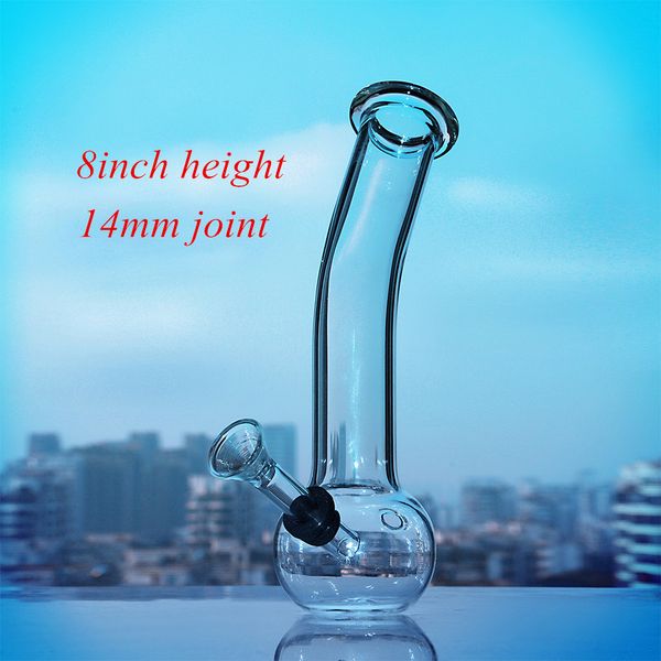 8inch Glass Beaker Bongs Heady Hookah Water Pipes Downstem Perc Fumer Pipe Bubblers Oil Dab Rig avec joint de 14mm