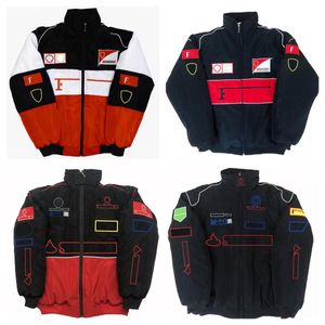 Combinaison de course de l'équipe F1, nouveau logo entièrement brodé, veste en coton d'automne et d'hiver, ventes au comptant
