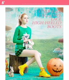 Hot Sale-Rain Boots Dames Lace Up Cute Animal Prints Rubber Platte Hakken Waterdichte Charm Rainboots 2016 Nieuwe Mode Design Cartoon Liefde