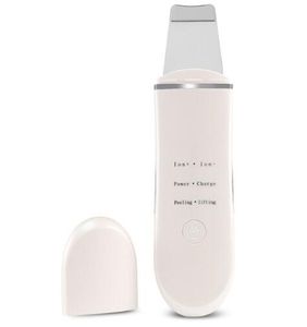 Venta caliente Recargable Ultrasónico Ion Face Skin Scrubber Limpiador Facial Limpieza Espátula Peeling Vibración Dispositivos de limpieza facial