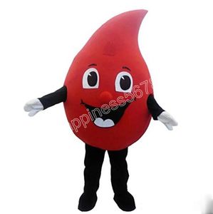 Costumes de mascotte de baisse rouge de vente chaude personnage de dessin animé tenue costume carnaval adultes taille Halloween fête de Noël costumes de carnaval