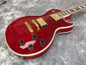 Venta caliente Red Tiger Guitarra eléctrica de seis cuerdas Guitarra personalizada de fábrica