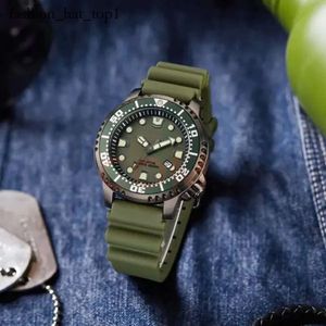 Hot Sale Relojes Montre Luxe Originele burgers Promaster Eco Drive Men Watch Green Dial Date horloges Hoge kwaliteit Designer Luxury Mens Watch 1587