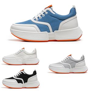 Offre spéciale chaussures de course hommes maille à lacets plat bleu noir gris blanc hommes formateurs Sport baskets