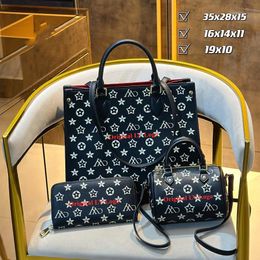 Hot Sale Sac Originele 3PCS-sets Luis Shopping Tote Bag Beroemde merken Monogrammen Luxe portemonnee en handtassen Spiegelkwaliteit Designertassen voor dames Dhgate Nieuw