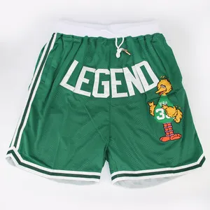 Offre spéciale Shorts Larry LEGEND rétro Shorts basket-ball Colorway (Big Bird) fournisseur chinois accepter la livraison directe en gros