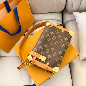 Venta caliente Tronco lateral Bolsa de hombro Diseñador de lujo Moda Cuero genuino para mujer Monederos para hombre Carteras Tote Bolso de mano Crossbody Viajes S-lock Bolsas