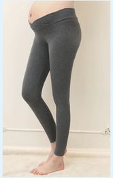 Offre spéciale couleur unie doux réglable femmes Leggings confortable abdominale maternité mince pantalon ventre Leggings pantalon