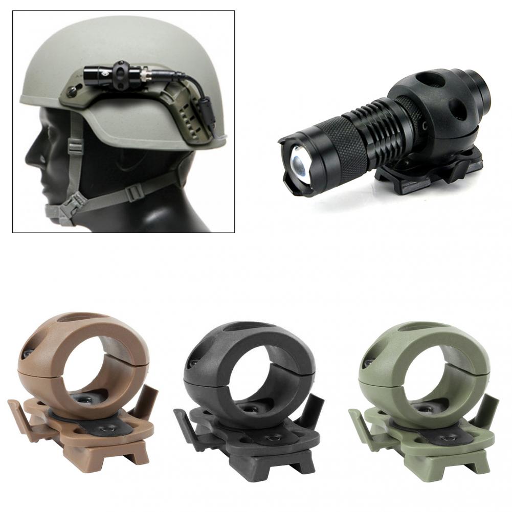 Hot Sale Sports Radsportler Helmhalter Helm Spezielle Beleuchtung Taschenlampe Unterstützung Taktischer Helm Klemmadapter Outdoor Outdoor